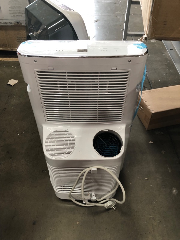 Photo 4 of GE 14,000 BTU Portable Air Conditioner for Medium Rooms up to 550 sq ft. (9,850 BTU SACC), Wi-Fi Enabled, 3-in-1 with Dehumidify, Fan, and Auto Evaporation, Included Window Installation Kit
