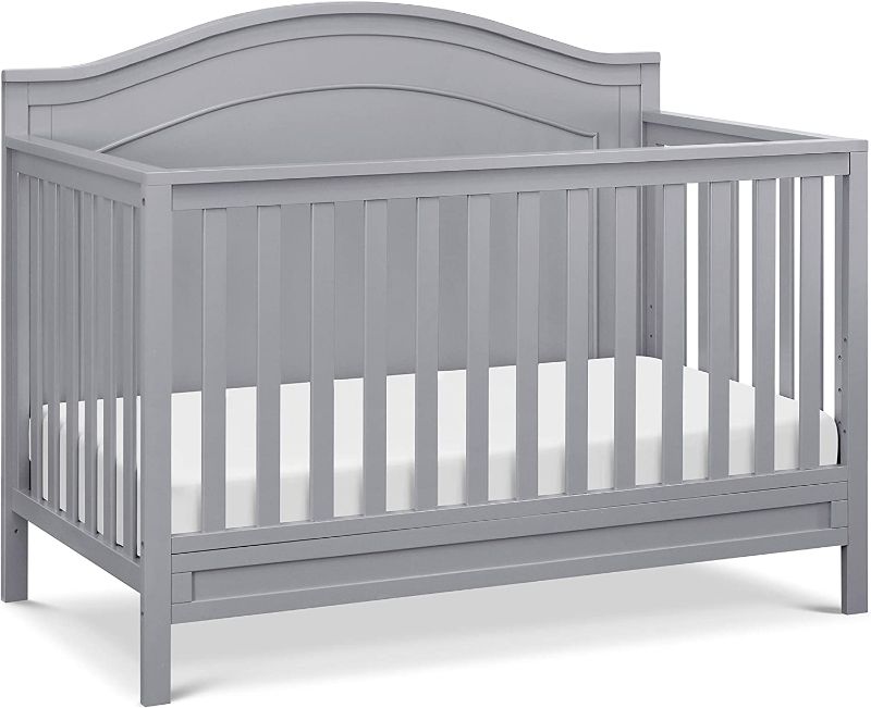 Photo 1 of DaVinci Charlie 4-in-1 Convertible Crib in Grey, Greenguard Gold Certified
