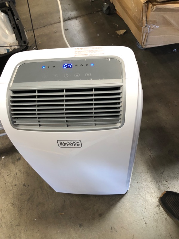 Photo 2 of  **DOES NOT COOL AND NOT FUNCTIONAL**BLACK+DECKER 8,000 BTU Portable Air Conditioner with Remote Control, White