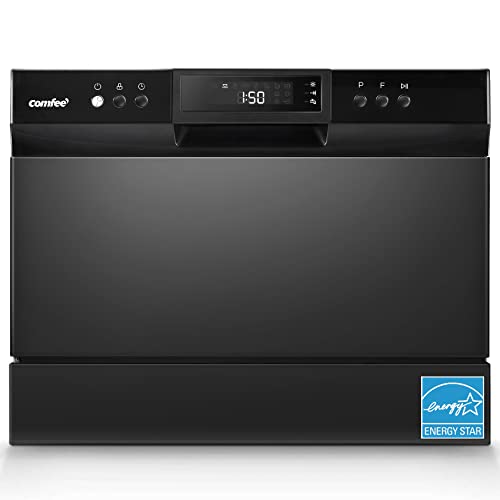 Photo 1 of COMFEE’ Countertop Dishwasher, Energy Star Portable Dishwasher, 6 Place Settings, Mini Dishwasher with 8 Washing Programs, Speed, Baby-Care, ECO& Glass, Dish Washer for Dorm, RV& Apartment, Black
