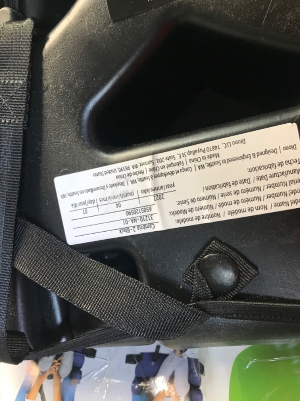 Photo 3 of Diono Cambria 2 XL, Dual Latch Connectors, 2-in-1 Belt Positioning Booster Seat, High-Back to Backless Booster with Space and Room to Grow, 8 Years 1 Booster Seat, Black
