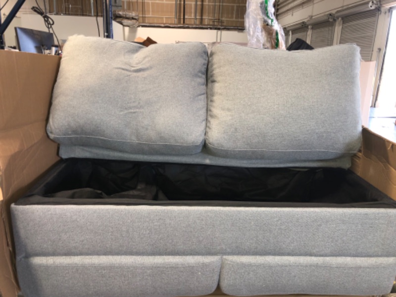 Photo 3 of  Loveseat Sofa / Easy, Soft Grey