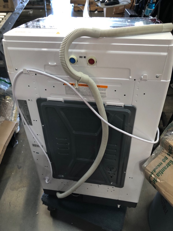 Photo 3 of (DAMAGE)2.0 cu. ft. Portable Top Load Washing Machine in White
**DENT**