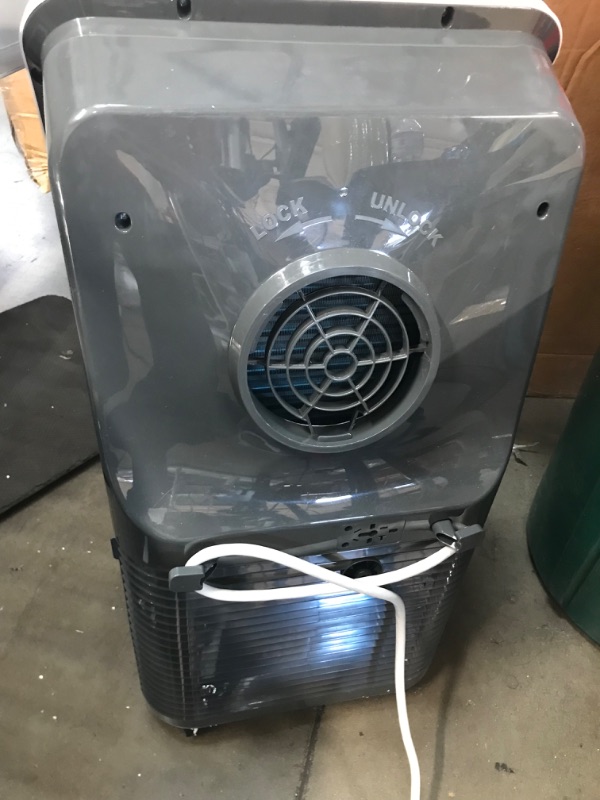 Photo 3 of INCOMPLETE SereneLife SLACHT128 Portable Air Conditioner Compact Home AC Cooling Unit with Built-in Dehumidifier & Fan Modes, Quiet Operation, Includes Window Mount Kit, 12,000 BTU + HEAT, White
**MISSING REMOTE**DOESN'T GET COLD**
