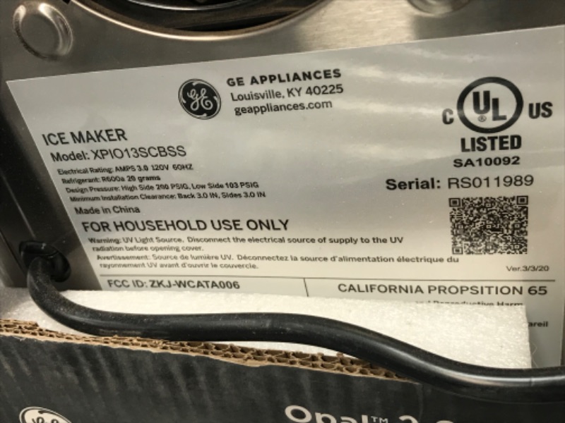 Photo 4 of Opal 24 lb Portable Nugget Ice Maker in Stainless Steel, with Side Tank, and WiFi connected makes ice kind of slow