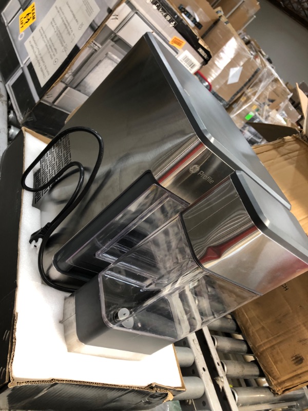 Photo 1 of GE Profile Opal | Countertop Nugget Ice Maker with Side Tank | Portable Ice Machine Makes up to 24 lbs. of Ice Per Day | Stainless Steel Finish