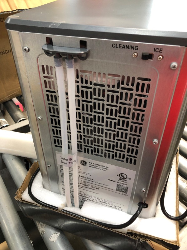 Photo 1 of GE Profile Opal | Countertop Nugget Ice Maker with Side Tank | Portable Ice Machine Makes up to 24 lbs. of Ice Per Day | Stainless Steel Finish