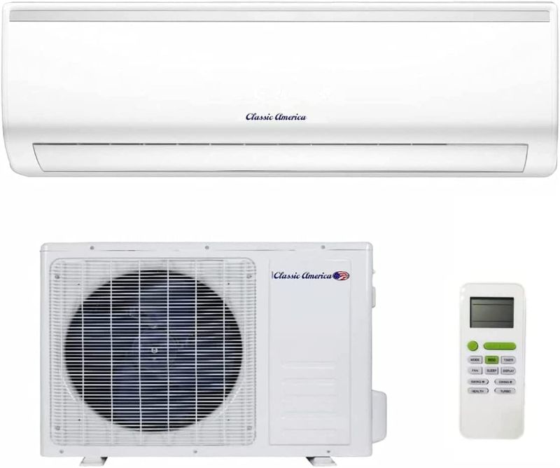 Photo 1 of **INCOMPLETE DOES NOT INCLUDE WALL MOUNT UNIT ***Classic America WiFi Alexa ready Ductless Wall Mount Mini Split Inverter Air Conditioner with Heat Pump, Full Set (12000 BTU 20 SEER 120VAC)
