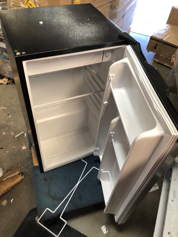 Photo 6 of ***PARTS ONLY*** RCA RFR322 Mini Refrigerator, Compact Freezer Compartment, Adjustable Thermostat Control, Reversible Door, Ideal Fridge for Dorm, Office, Apartment, Platinum Stainless, 3.2 Cubic Feet ***parts only***
