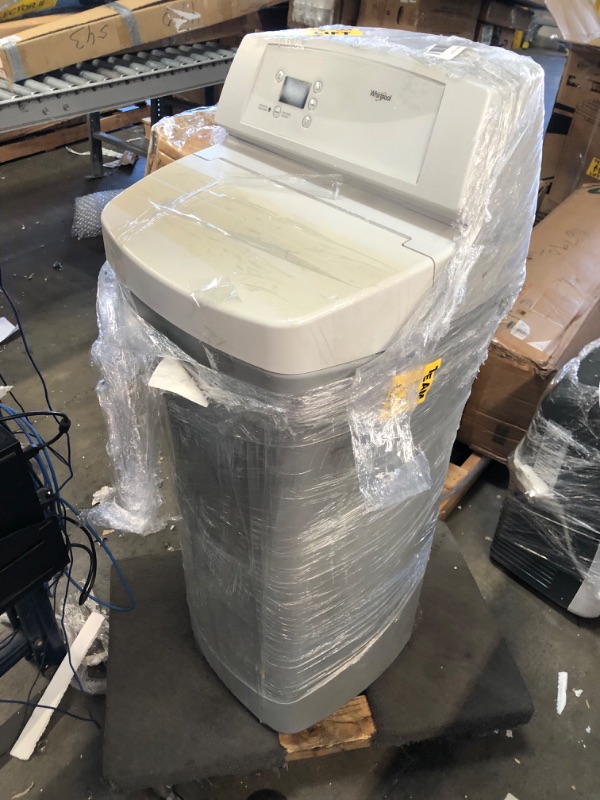 Photo 6 of ***INCOMPLETE** Whirlpool WHES30E 30,000 Grain Softener | Salt & Water Saving Technology | NSF Certified | Automatic Whole House Soft Water Regeneration, 0.75 inches, Off-White

