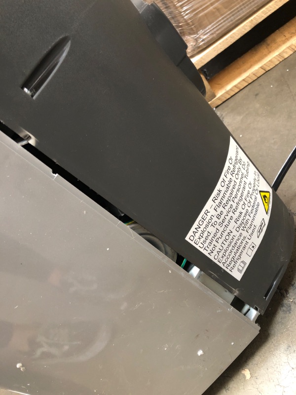 Photo 1 of Whynter ARC-122DS 12,000 BTU (7,000 BTU SACC) Elite Dual Hose Portable Air Conditioner, Dehumidifier, and Fan with Activated Carbon Filter and Storage bag, up to 400 sq ft in Grey
