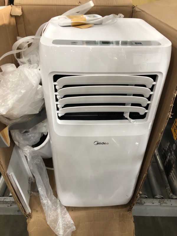 Photo 2 of Midea 8,000 BTU ASHRAE (5,300 BTU SACC) Portable Air Conditioner, Cools up to 175 Sq. Ft., Works as Dehumidifier & Fan, Remote Control & Window Kit Included
