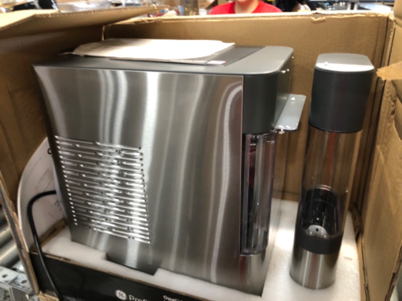 Photo 4 of GE Profile Opal 2.0 | Countertop Nugget Ice Maker with Side Tank | Ice Machine with WiFi Connectivity | Smart Home Kitchen Essentials | Stainless Steel
