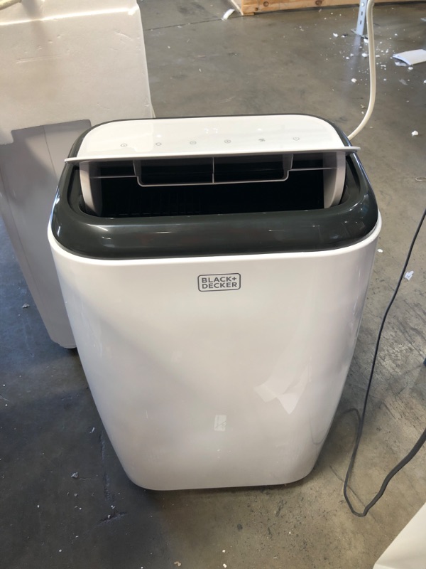 Photo 3 of BLACK+DECKER 8,000 BTU Portable Air Conditioner with Remote Control, White
