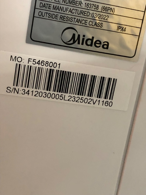 Photo 8 of INCOMPLETE, Midea 8,000 BTU U-Shaped Inverter Window Air Conditioner WiFi, 9X Quieter, Over 35% Energy Savings ENERGY STAR MOST EFFICIENT
**LOOSE AND MISSING HARDWARE**