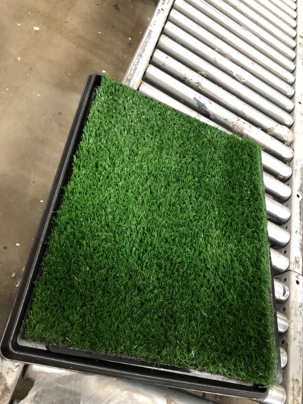 Photo 2 of Artificial Grass Puppy Pad for Dogs and Small Pets – Portable Training Pad with Tray – Dog Housebreaking Supplies by PETMAKER