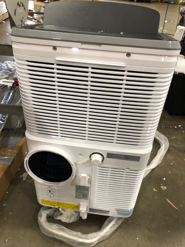 Photo 4 of Frigidaire FHPW122AC1 Portable Room Air Conditioner, 12,000 BTU with Multi-Speed Fan, Dehumidifier Mode, Easy-to-Clean Washable Filter, Built-in Air Ionizer, Wi-Fi Connected, in White
