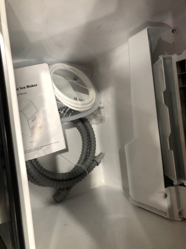 Photo 7 of (DAMAGED)Electactic Ice Maker, Commercial Ice Machine,100Lbs/Day, Stainless Steel Ice Machine with 48 Lbs Capacity, Ideal for Restaurant, Bars, Home and Offices, Includes Scoop
**FRONT COMES OFF, STILL FUNCTIONS**