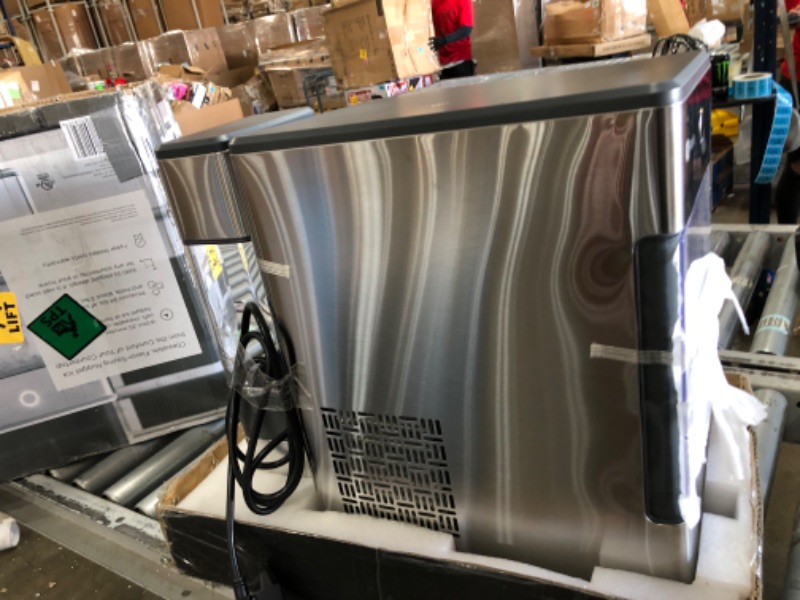 Photo 3 of GE Profile Opal | Countertop Nugget Ice Maker with Side Tank | Portable Ice Machine Makes up to 24 Lbs. of Ice per Day | Stainless Steel Finish
