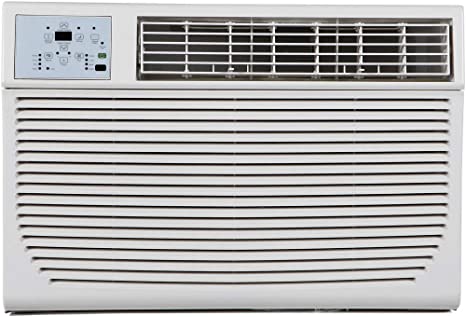 Photo 1 of Keystone Capability 8,000 115V Window Wall Air Conditioner | 3,500 BTU Supplemental Heating | Sleep Mode | 24H Timer | AC for Rooms up to 350 Sq. Ft | KSTHW08A, 8000, White
