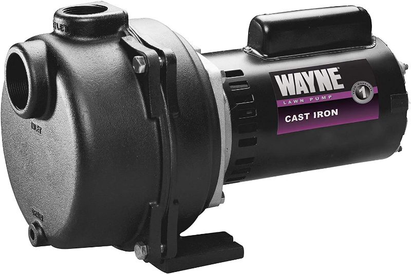 Photo 1 of ***PARTS ONLY*** Wayne WLS200 2 HP Cast Iron High Volume Lawn Sprinkling Pump, 2-Horsepower, Green
