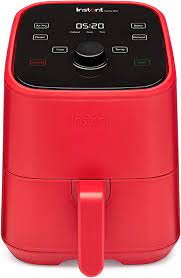 Photo 1 of Instant Vortex 4-in-1, 2-QT Mini Air Fryer Oven Combo, From the Makers of Instant Pot with Customizable Smart Cooking Programs, Nonstick and Dishwasher-Safe Basket, App with over 100 Recipes, Red
