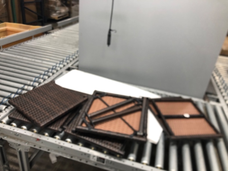 Photo 2 of Devoko 9 Pieces Patio Dining Sets Outdoor Space Saving Rattan Chairs with Glass Table Patio Furniture Sets Cushioned Seating and Back Sectional Conversation Set (Beige)
BOX 2 OF 3 