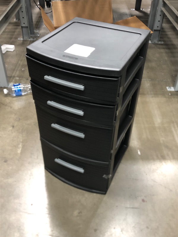 Photo 2 of 4 Drawer Medium Tower Black - Brightroom™

