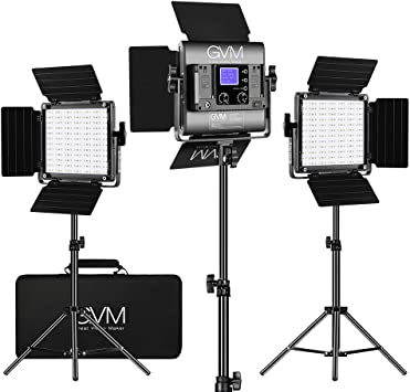 Photo 1 of **ONLY 2 LIGHT**
GVM RGB LED Video Lighting Kit, 800D Studio Video Lights with APP Control, Video Lighting Kit for YouTube Photography Lighting, 2 Packs Led Light Panel, 3200K-5600K, 8 Kinds of The Scene Lights
