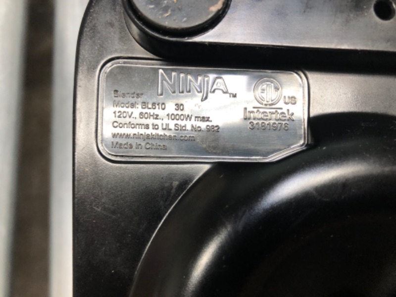 Photo 3 of (Major Use) Ninja BL610 Professional 72 Oz Countertop Blender, Black
