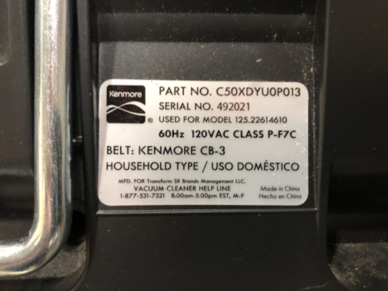 Photo 3 of (Used) Kenmore Friendly Lightweight Bagless Compact Canister Vacuum with Pet Powermate