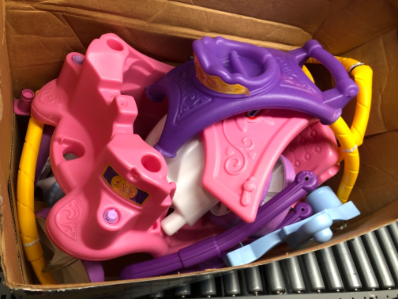 Photo 2 of (Used - Parts Only) Little Tikes Princess Horse & Carriage, Multicolor
