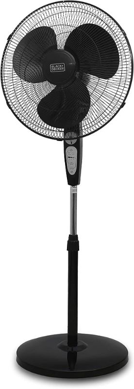 Photo 1 of ***INCOMPLETE*** BLACK+DECKER BFSR18B 18 Inches Stand Fan with Remote, Black
