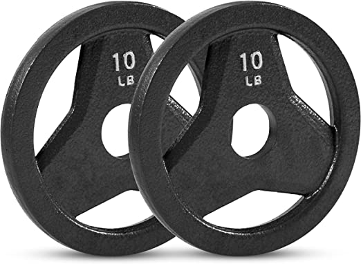 Photo 1 of JFIT Cast Iron Olympic 2-Inch Grip Plate for Barbell, Pair Plates.
