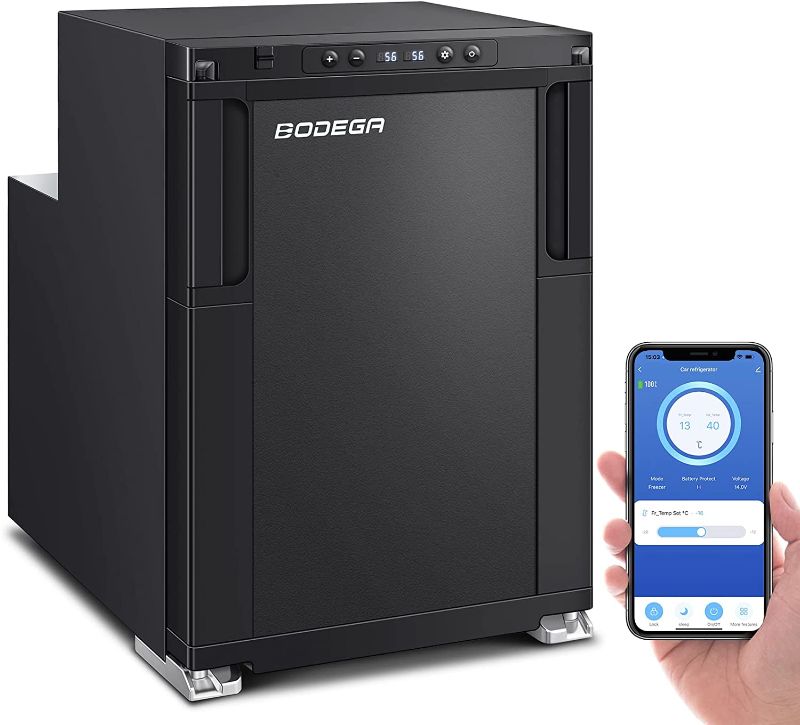 Photo 1 of ?Upgraded?BODEGA 12 Volt Refrigerator, RV Refrigerator WIFI APP Control , 45L(1.6cu.ft) RV Fridge and Freezer, 12 Volt Car Refrigerator with Lock, (-4?-46?) Travel Refrigerator Fridge for Truck, RV, Camping, Travel - 12/24V DC
