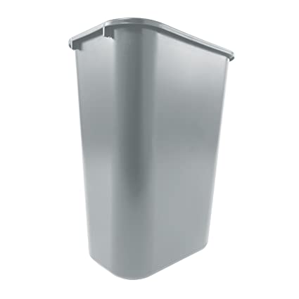 Photo 1 of Rubbermaid Commercial Products 41QT/10.25 GAL Wastebasket Trash Container, for Home/Office/Under Desk, Gray (FG295700GRAY)
