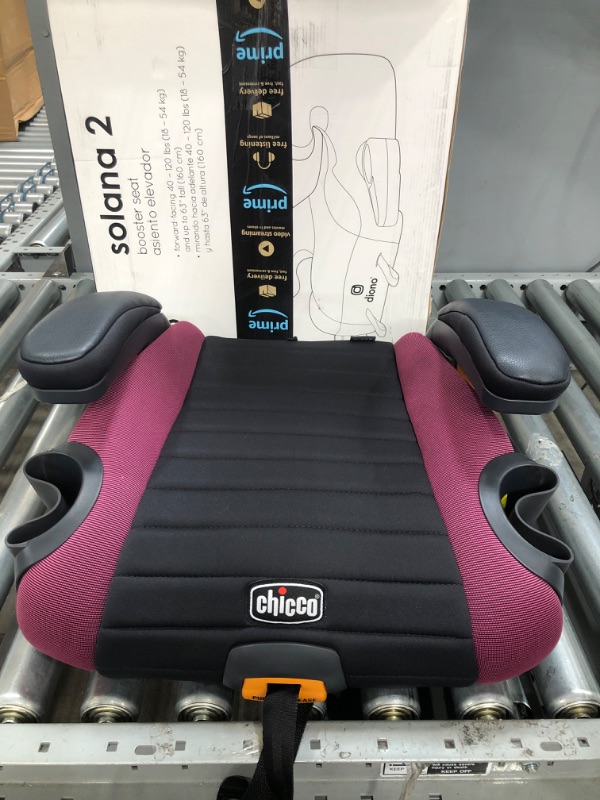 Photo 3 of Chicco GoFit Plus Backless Booster Car Seat with Quick-Release Latch, Travel Booster Seat for Car, Portable Car Booster Seat for Children 40-110 lbs. | Vivaci/Pink