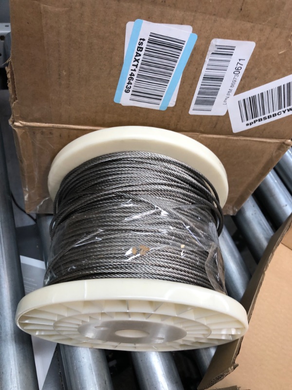 Photo 2 of **SIZE NOT SPECIFIED**
SPOOL OF METAL CABLE