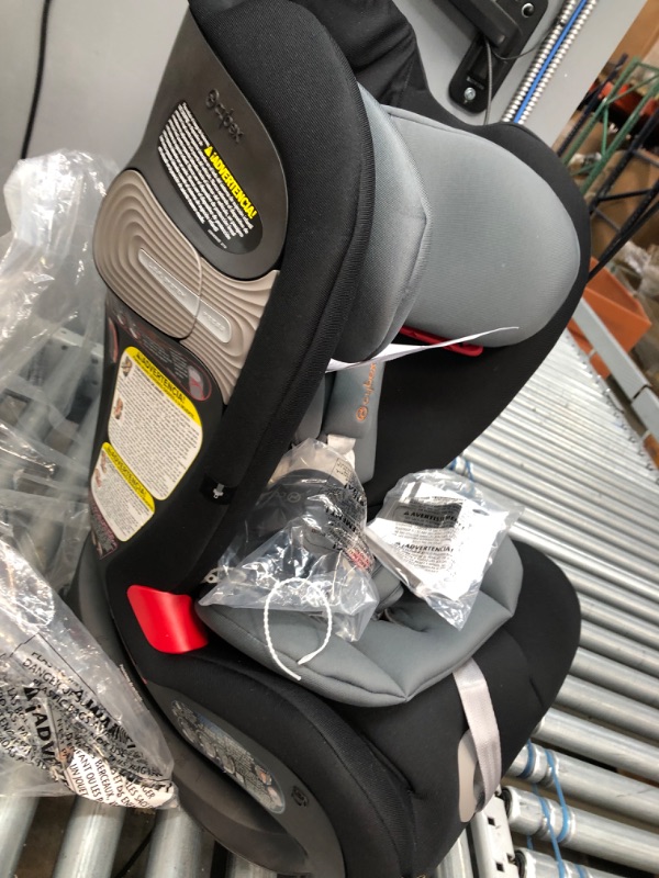 Photo 7 of Cybex Gold Eternis S All in 1 Convertible Toddler Baby Infant Rear or Forward Facing Car Seat with SensorSafe, Pepper Black , 25.3x20x25.5 Inch (Pack of 1)
