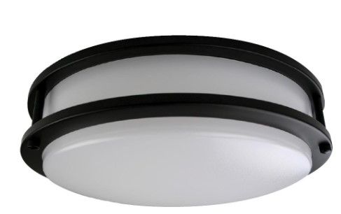 Photo 1 of 16IN LED Double-ring Ceiling Luminaire Serie 2 26W 120V 30K Dim Black Frosted Round STANDARD (66857) by Standard Products