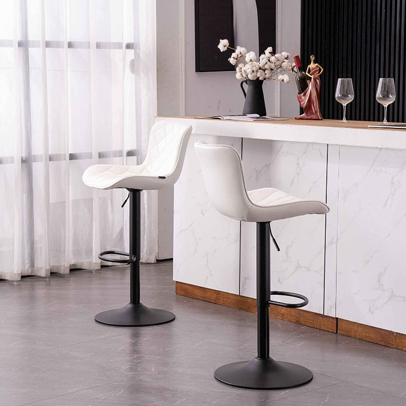 Photo 1 of ***see comment section***
Kidol & Shellder Bar Stools Set of 2 White with Soft Cusion ,Adjustable Swivel Bar Chairs, High Back Counter Stools,8 Mins Quick Assembly.
