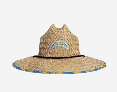 Photo 1 of Los Angeles Chargers Floral Straw Hat
