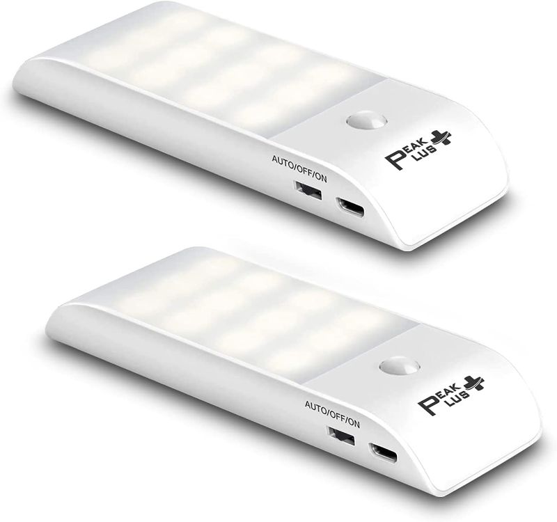 Photo 1 of LED Closet Lights Motion Sensored Rechargeable Battery Stick On Lights (2 Pack)
