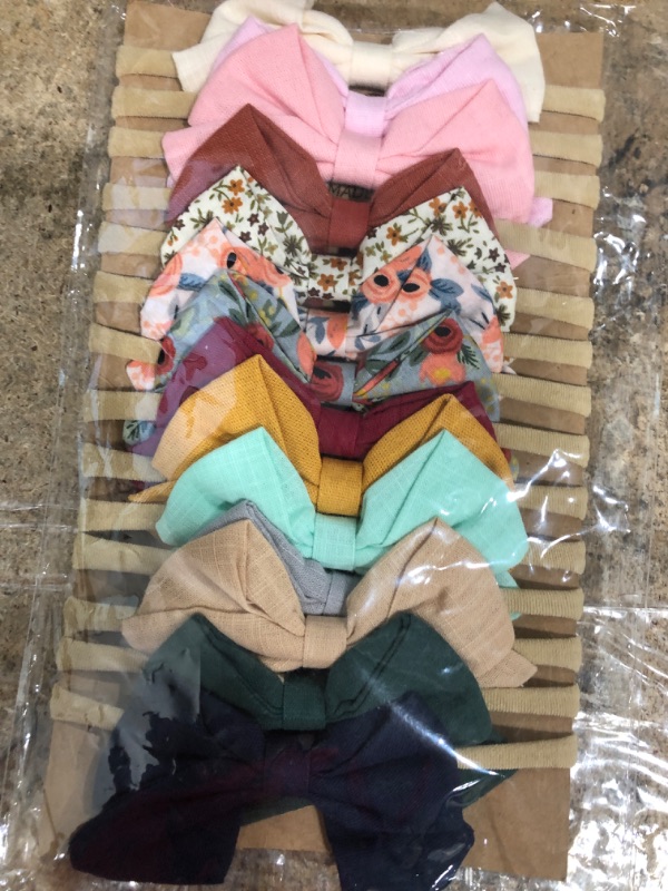 Photo 1 of Baby Girl Headbands and Bows, 14 Pack Hair Accessories for Newborn Infant Toddler 
