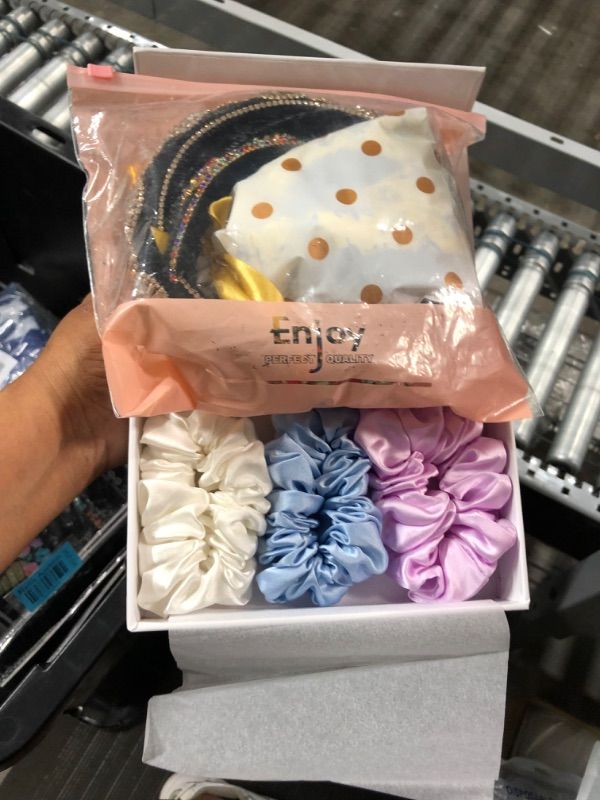 Photo 1 of 1 box scrunchies /1 bag of headbands bundle