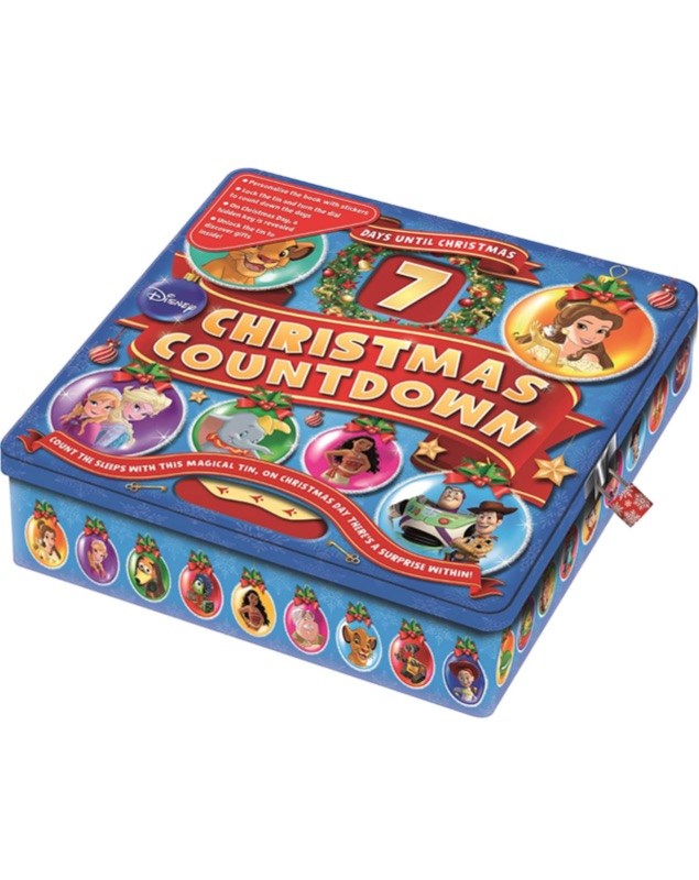 Photo 1 of Disney Christmas Countdown Tin with Treasury