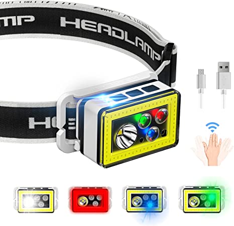 Photo 1 of EGJoey Rechargeable Headlamp with red/blue/green light
