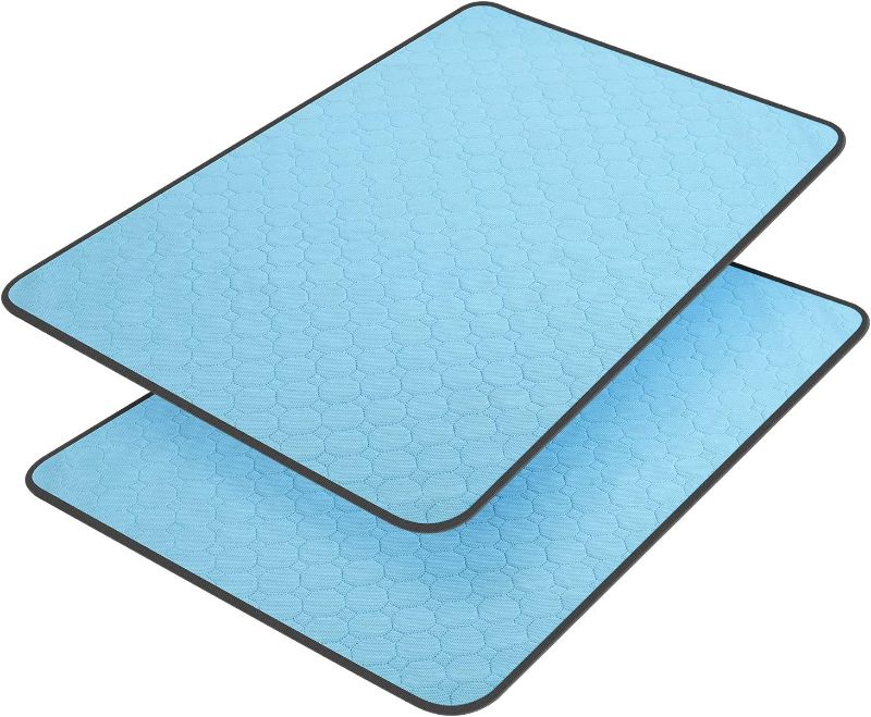 Photo 1 of BRIGHT PAWS Washable Pee Pads for Dogs, Pee Pads Waterproof Potty Training Pad for Dogs, 35"x24", Rusableable Pee Pads Non-Slip Pee Pad Suitable for Puppies and Cats with Bonus 1 Hair Remover,2 Pack
