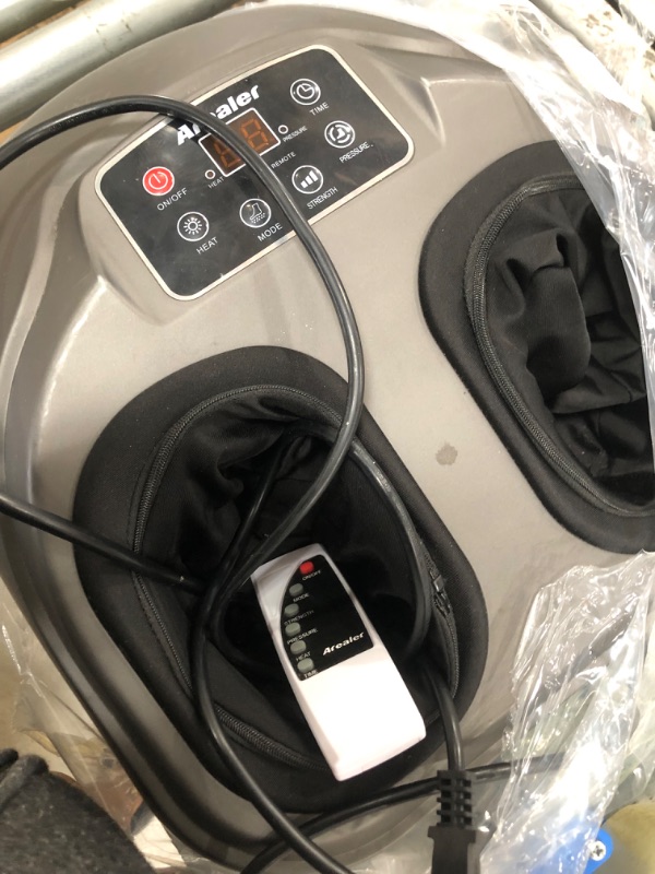 Photo 2 of Arealer Foot Massager Machine with Heat, Shiatsu Foot Massagers with Remote Control & LCD Display, 5 Mode with Air Compression, Kneading Foot Massage for Blood Circulation & Plantar Fasciitis
