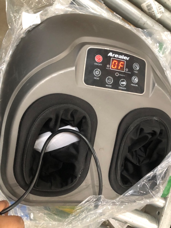 Photo 4 of Arealer Foot Massager Machine with Heat, Shiatsu Foot Massagers with Remote Control & LCD Display, 5 Mode with Air Compression, Kneading Foot Massage for Blood Circulation & Plantar Fasciitis
